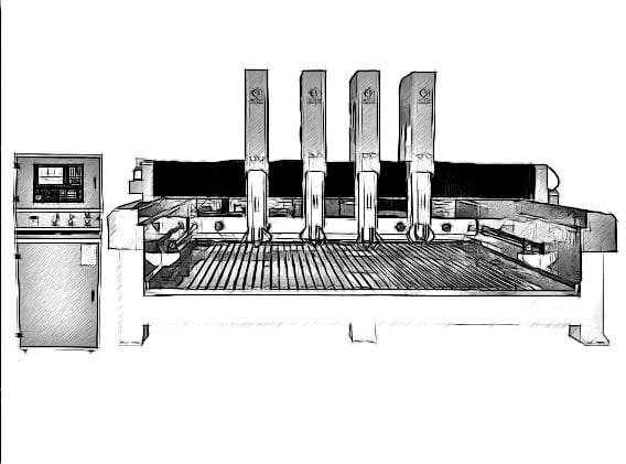 Macchina CNC per incisione pietra