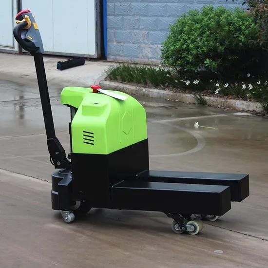 Mini Electric Stacking Pallet Lifter Walking Type Semi Electric Self-Loading Forklift Manual Pallet Stacker Jack