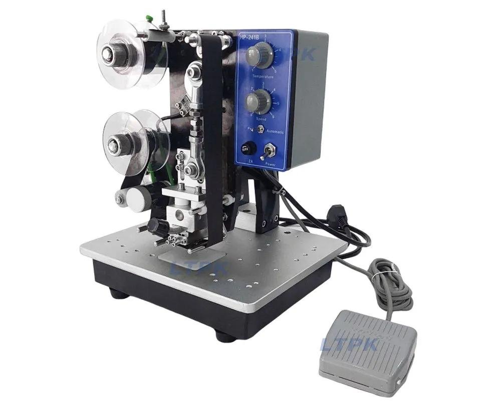 HP-241b Semi-Automatic Electric Hot Stamp Ribbon Code Printer Ribbon Coding Machine