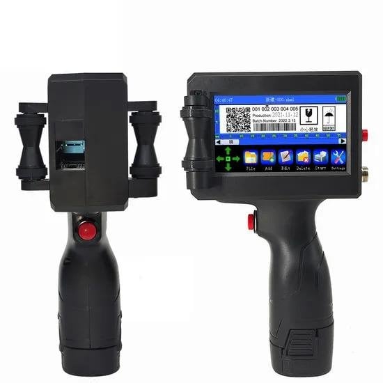 Qr Barcode Batch Number Logo Date Label Portable Coder