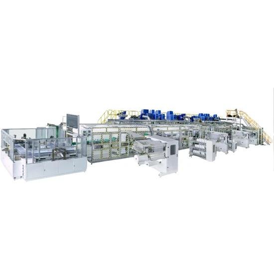 Full Automatically Baby Pull up Diaper Making Machine Baby Diaper Production Line Machine for Large Business