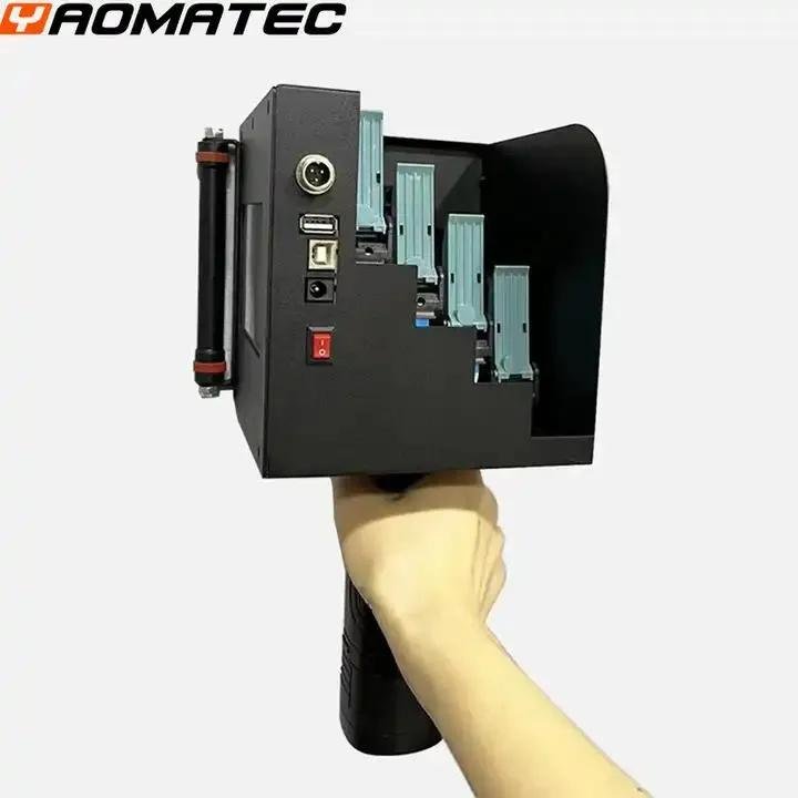 10cm Qr Bar Batch Code Expiry Date Variable Serial Number Logo Picture Label Mask Handheld Thermal Inkjet Printer
