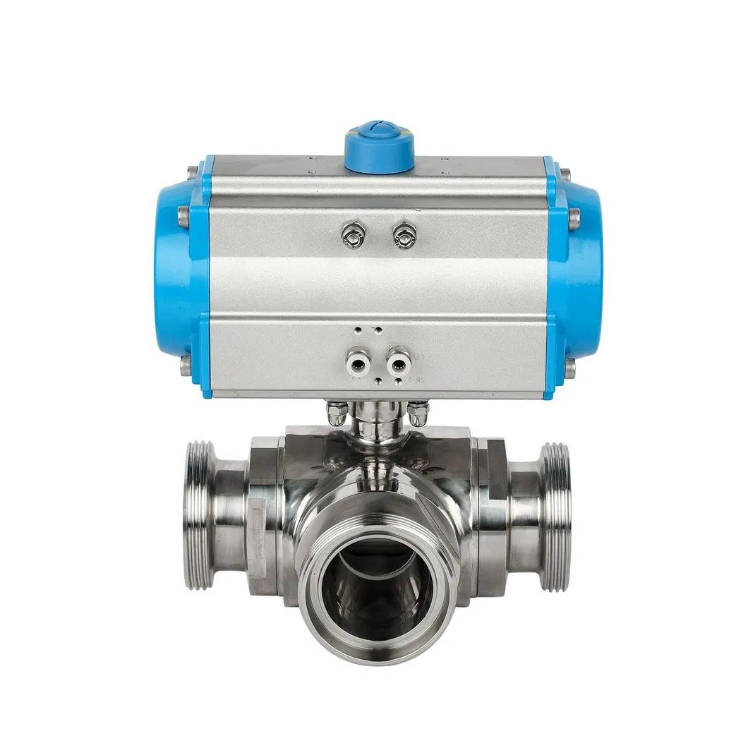 Sanitary Ecomony Casting 3 Way Ball Valve