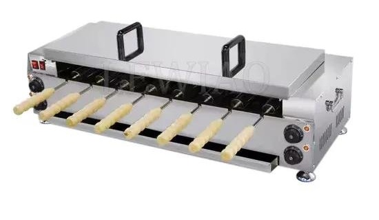 Electric/Gas Cone Ice Cream Cake Waffle Chimney Bread Roll Machine