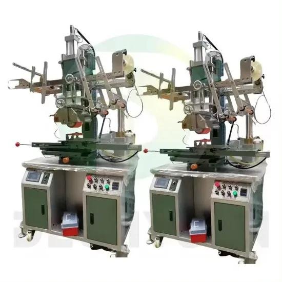 Automatic Hot Stamping Machine for Plastic Flat Circular pneumatic Lid Curved Surface