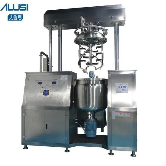 Cosmetic Homogenizer Mixer Facial Cleansing Milk Making Machine Vacuum Emulsifying Equipment Anti-Wrinkle Cream Production Line