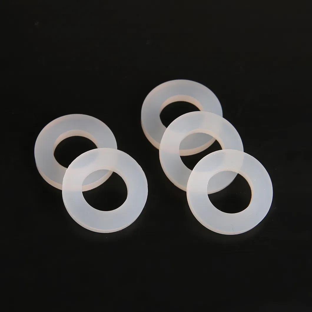 Customized Transparent Clear Food Grade Flat Silicone Rubber Washer