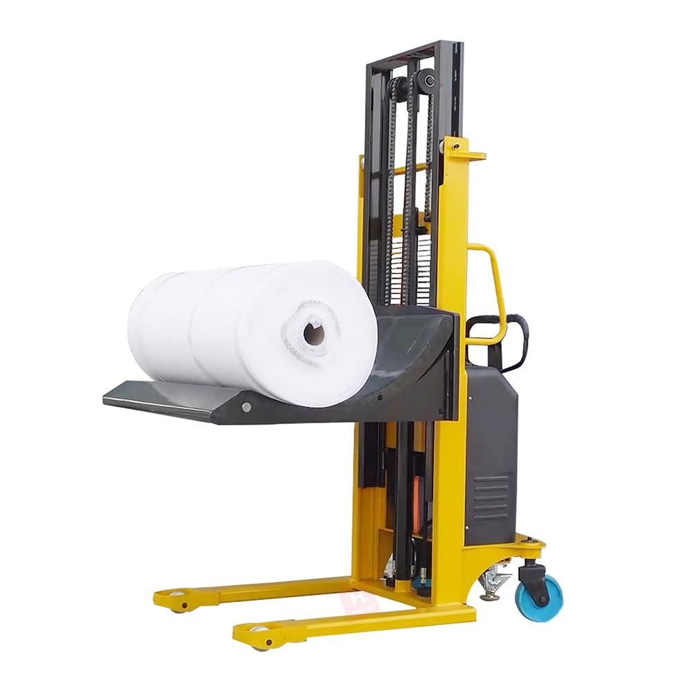 1ton Semi Electric Paper Roll Reel Lifter with 3m Lifting Height