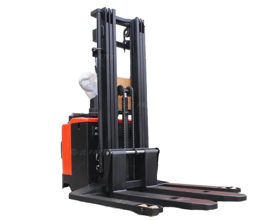 Full Electric Pallet Portable Forklift Stacker with Hand 1000kg 2ton Self Lift