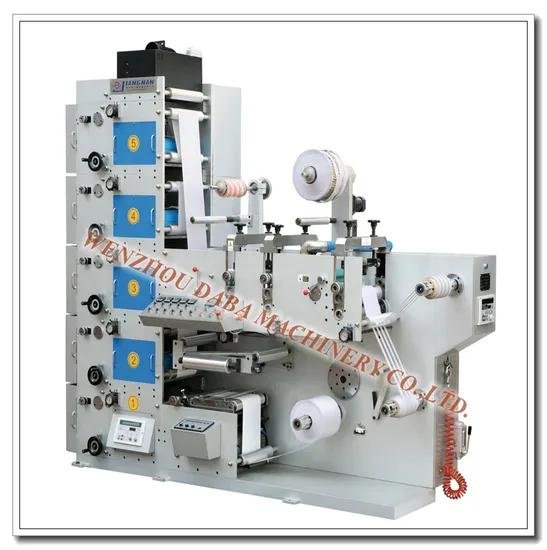 5 colors auto registration paper cup flexographic printer flexo printing machine